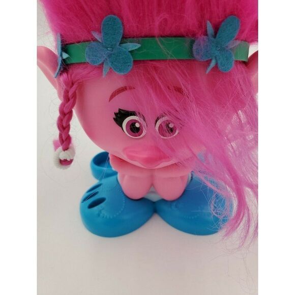 Troll Poppy Styling Station Head 12" Pink Hair Dreamworks Troll Movie - Picture 8 of 8